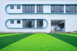 Sân bóng đá - Nơi tập thể dục thể thao yêu thích của học sinh Nguyễn Khuyến